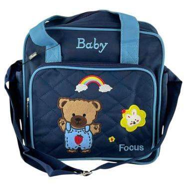 Imagem de Bolsa Maternidade Baby Ursinho Média com Alça Regulável e de Mão-Unissex
