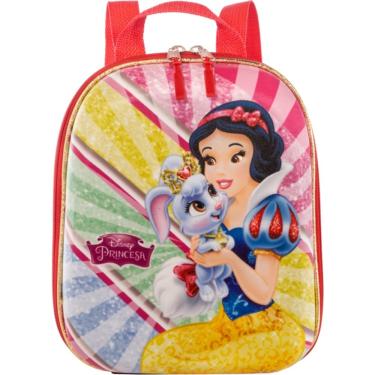 Imagem de Mochila Infantil Branca de Neve Tamanho P - Vermelha