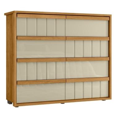 Imagem de Cômoda Para Quarto Com 8 Gavetas 136cm Avila Opala-cumaru Z10 - Mpozenato