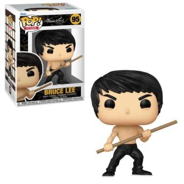 Imagem de Boneco Funko Pop! Icons - Bruce Lee Com Bastão Bo