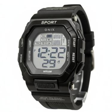 Imagem de Relógio Masculino Onix IT1802 Preto Digital Resistente à Água 5 ATM Cr