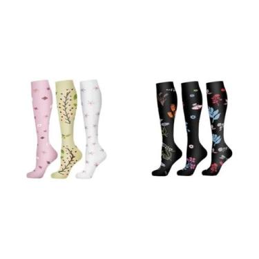 Imagem de Meias De Compressão Masculinas 3/6 Pares Para Esportes Ao Ar Livre, Ci