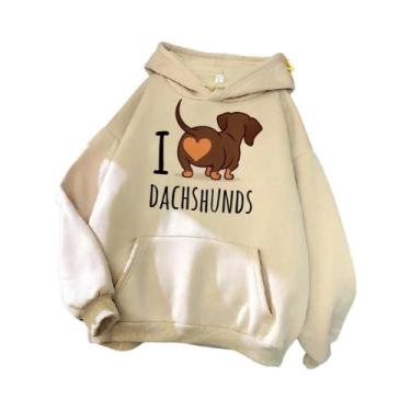 Imagem de Moletom Feminino Engraçado Com Capuz Estilo Coreano 2023, Moletom Góti