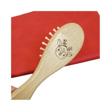 Imagem de Conjunto De Escova E Pente Para Bebê Recém-Nascido 3 Peças Com Gravaçã