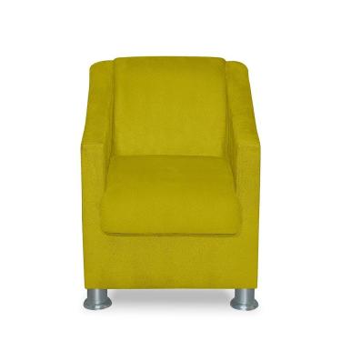 Imagem de Poltrona Infantil Tilla Suede Amarelo Sonho Das Poltronas