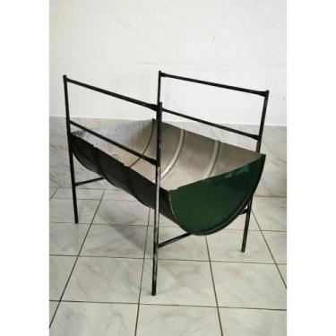 Imagem de Churrasqueira de Latão Grande com armação desmontável para churrasco -