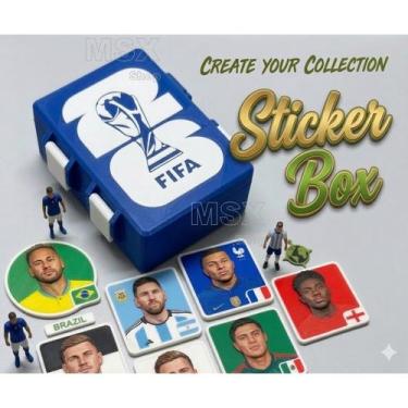 Imagem de Exclusiva Caixa Maleta Porta 100 Figurinhas Album Copa Do Mundo 2026 C