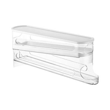 Imagem de Organizador De Ovos Para Geladeira Com Rolagem Automática, Dispensador