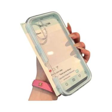 Imagem de Capa Traseira Transparente De Silicone Com Bumper Para iPhone 17 16 15
