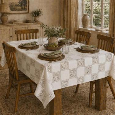 Imagem de Toalha Rendada Plástico PVC Lavável 6 Lugares - Lenharo Enxovais, ITAL