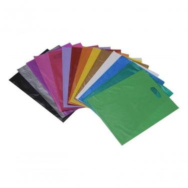 Imagem de Sacolas Plásticas Recicladas Higipack 45x60 Boca de Palhaço 1KG Azul Tiffany para Uso Geral