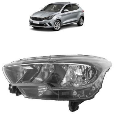 Imagem de Farol Dianteiro Argo 2017 A 2020 Máscara Negra - Automotive Imports, E