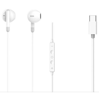 Imagem de Fone de Ouvido Tipo C Auricular Com Fio e Microfone - - PMcell