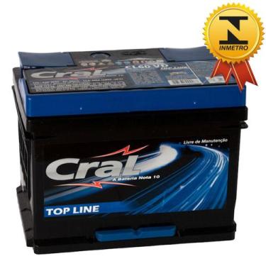 Imagem de Bateria Automotiva Selada Cral Top Line 60A Polo Positivo Direito