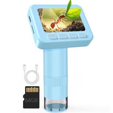 Imagem de Microscópio IMICHI 50-1000X com tela IPS de 2" e cartão de 32 GB