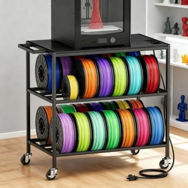 Imagem de Suporte para impressora 3D Atrastout pequeno com armazenamento para fi