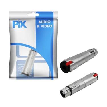 Imagem de Adaptador Canon Xlr Fêmea X Jack P10 Fêmea Emenda Conector - PIX