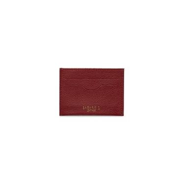 Imagem de Porta Cartão Slim em Couro Pequeno Basic Vermelho P / Vermelho