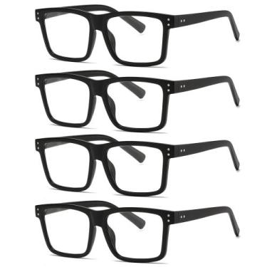 Imagem de tenuopticss Óculos de Leitura Oversized Masculinos - Kit com 4 Unidade