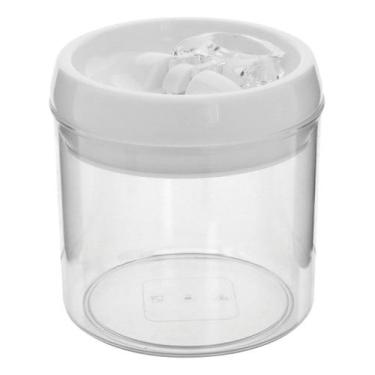 Imagem de Pote Hermético Pratik Home&Co 13x13x13cm Plástico Transparente 900ml p