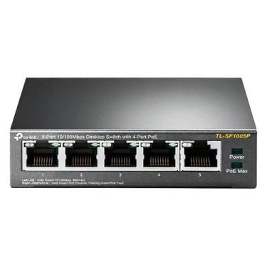 Imagem de Hub Switch TP-Link TL-SF1005P 5 Portas Gigabit 4PoE 100Mbps