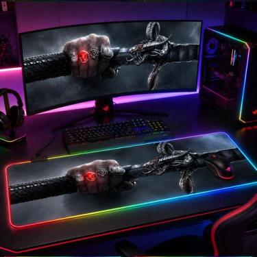 Imagem de Mouse Pad Gamer Com Led RGB Personagens - Knup