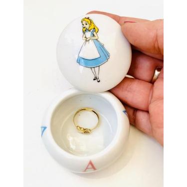 Imagem de Mini Porta Jóias em Porcelana Alice - WM porcelanas