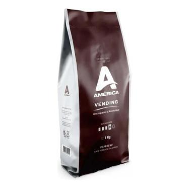 Imagem de Café América Torrado Em Grãos Vending 1kg