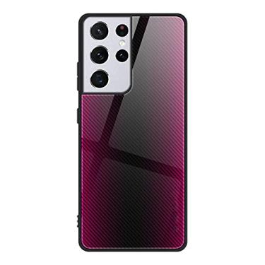 Imagem de Capa de telefone de silicone de vidro temperado gradiente fashion para samsung s22 ultra s21 s20 plus ultra s20 fe a51 a71 a52 a72 s21 nota 20 capa ultra protetora, 04, para s21 5g