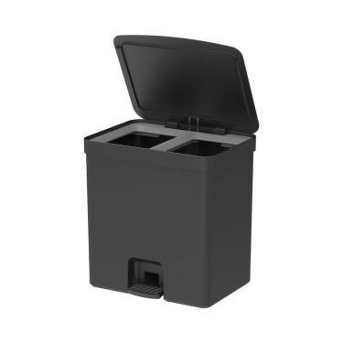 Imagem de Lixeira De Pedal Trium 20 Litros Com Duplo Compartimento Ou