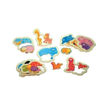 Imagem de Brinquedos Educativos - Quebra Cabeça Mamãe e Filhote 20und