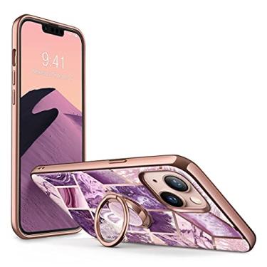 Imagem de i-Blason Capa Cosmo Snap projetada para iPhone 13 de 6,1 polegadas (versão 2021), fina com suporte de anel giratório de 360° integrado, suporta suporte para carro (Ameth)