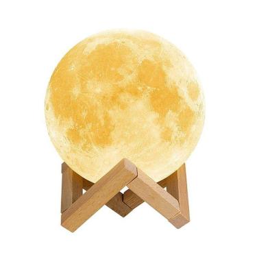 Imagem de Umidificador Difusor De Aromas Lua 3D Luminária Purificador