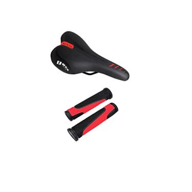 Imagem de Selim Manopla GTA Nx11 Banco Anatômico Bicicleta 29 Punho Cor:Preto/Vermelho