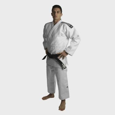 Imagem de Kimono Judô Adidas Champion ii Branco Com Novo Selo Eletronico Da Ijf