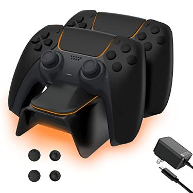 Carregador Controle Playstation 5 Duplo Dualsense Led Ps5 em Promoção na  Americanas