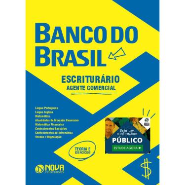 Imagem de Apostila Banco do Brasil 2021 Escriturário Agente Comercial