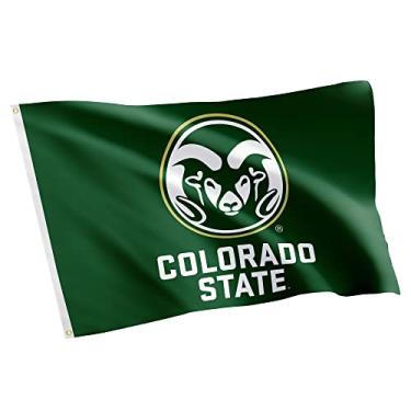 Imagem de Desert Cactus Colorado State University CSU Rams NCAA 100% Poliéster Interno Externo 3 pés x 5 pés Bandeira