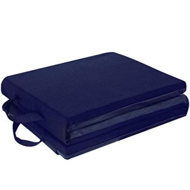 Imagem de Puff Portátil De Espuma Com Alça Para Carregar Multiuso Bf Colchões