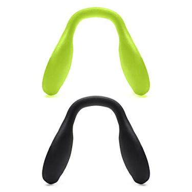 Imagem de Protetor nasal de reposição Mryok para óculos de sol Oakley Targetline – Opções, Green & Black, One Size