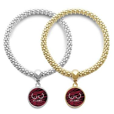 Imagem de Just Coconuts Bracelete com pingente de pingente, pingente, joia com desenho divertido, presente de casal