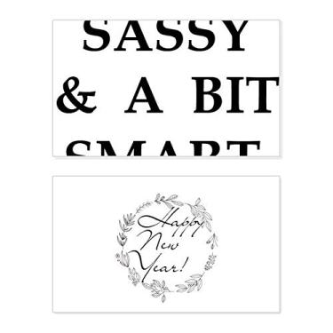 Imagem de Cartão de felicitações Classy Sassy Bit Smart Assy Design de Ano Novo
