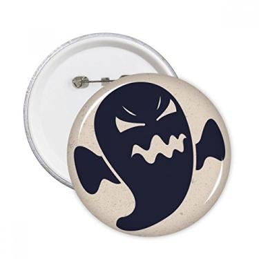 Imagem de Angry Halloween Ghosts Broches Redondos Emblema Emblema Acessório Decoração 5 peças