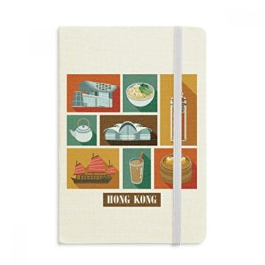 Imagem de Caderno de anotações de Hong Kong Local Food And Place oficial de tecido rígido diário clássico