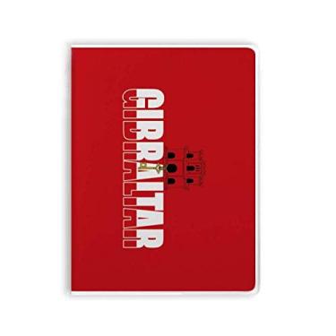 Imagem de Diário de capa macia com nome da bandeira do país de Gibraltar