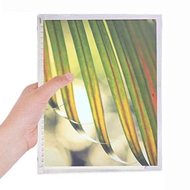 Imagem de Caderno de folhas soltas com imagem de plantas e folhas de sol