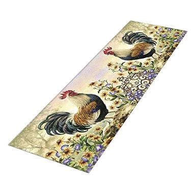 Imagem de Tapete Passadeira de Cozinha Galo Antiderrapante-40 x 120