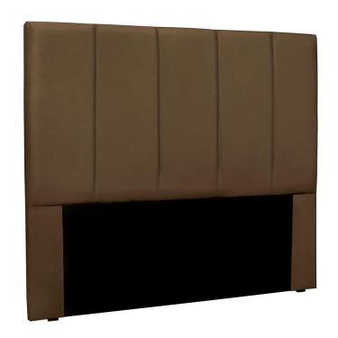 Imagem de Cabeceira Solteiro 0,90m Sevilha Suede Caramelo - Pallazio