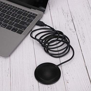 Imagem de Microfone omnidirecional Plug USB Microfone de mesa Som de 360 ​​graus para jogos ao vivo