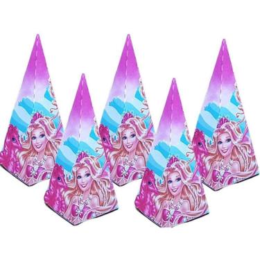 Imagem de 10 Caixa Cone Barbie Sereia